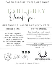 DECAF Earl Grey - Earth.Air.Fire.Water Organics