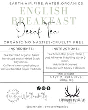 DECAF English Breakfast - Earth.Air.Fire.Water Organics