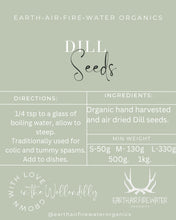 Dill seeds - Earth.Air.Fire.Water Organics