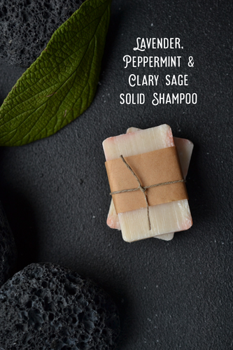 Solid Shampoo Bar - lavender, Peppermint & Clary sage
